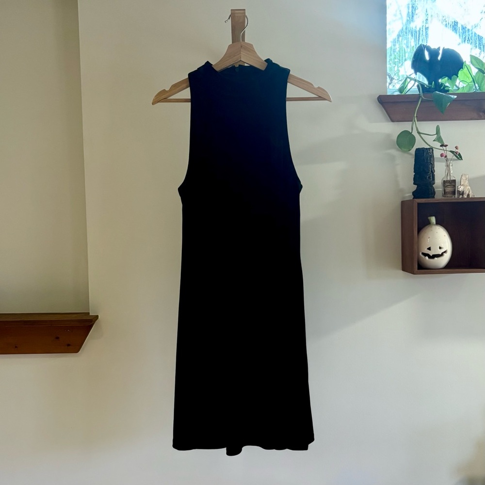 Velvet black dress